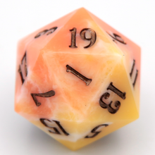 Load image into Gallery viewer, Candy Corn  - 23mm Oversized d20
