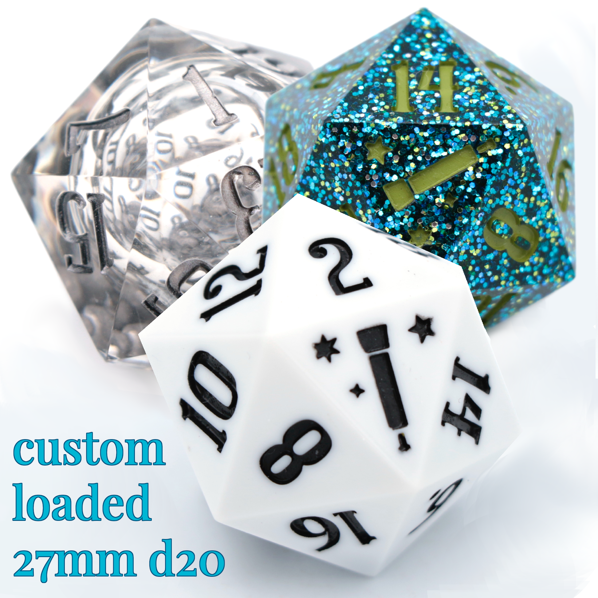 Engraved D20 Dice