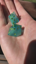 Load and play video in Gallery viewer, Tropical Waters - Chiral d6 Pair
