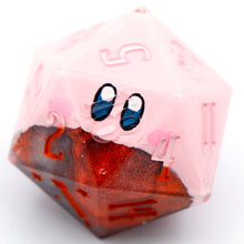 Load image into Gallery viewer, Kirby (mouthful of space dust) - 27mm Chonk d20
