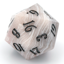 Load image into Gallery viewer, Rose Marble  - 23mm Oversized d20
