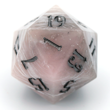 Load image into Gallery viewer, Rose Marble  - 23mm Oversized d20
