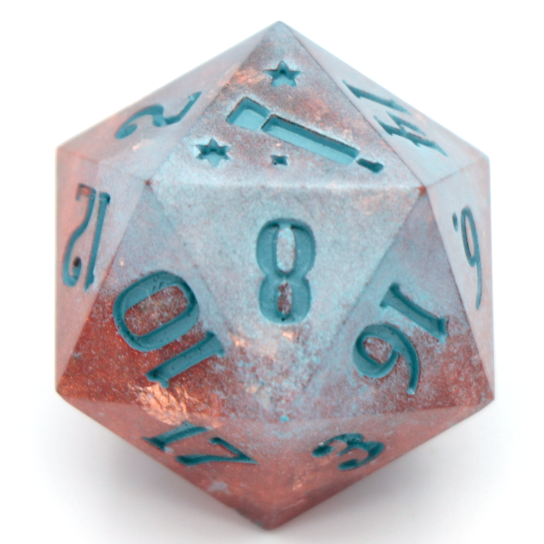 Verdigris  - 23mm Oversized d20